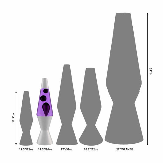 14.5’’ LAVA Lamp – Black & Purple - US 6156