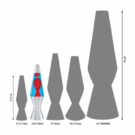 14.5″ LAVA Lamp – Red/Blue/Silver - US 4181