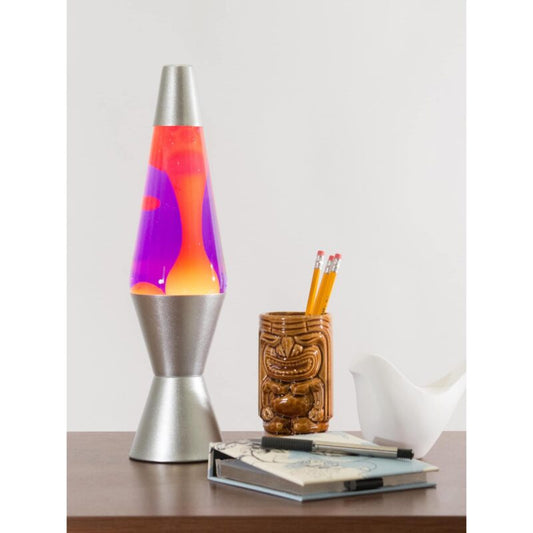 14.5” LAVA Lamp – Yellow/Purple/Silver - US 9343