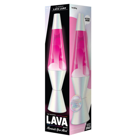 14.5″ Lava Lamp Opalescent Pearl - US 1385