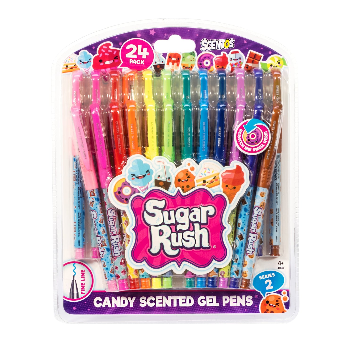 24 Sugar Rush Gel Pens – Scented - US 2093
