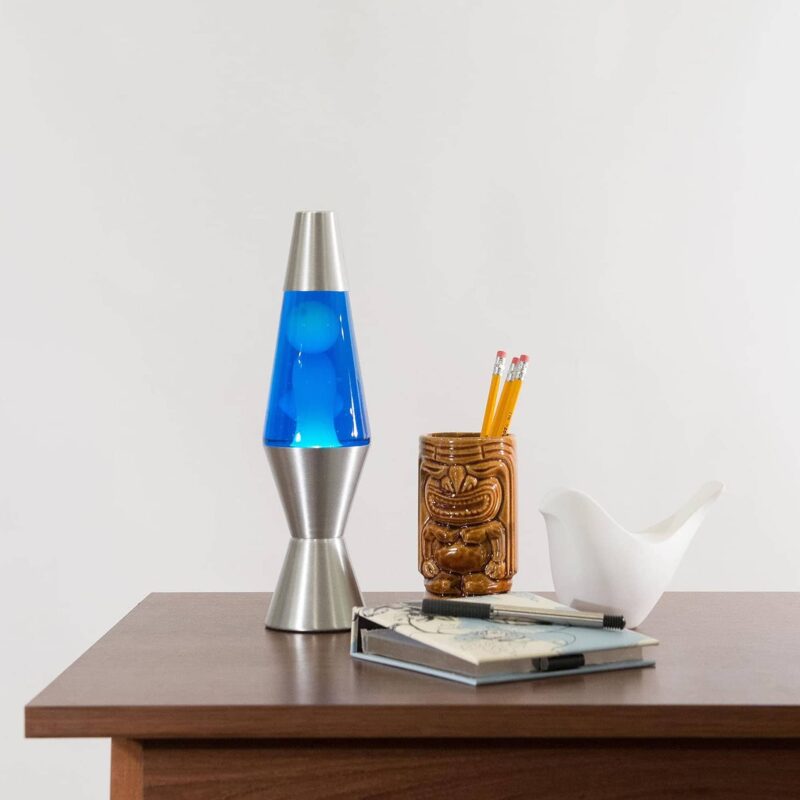 11.5″ LAVA Lamp – White/Blue/Silver - US 7594