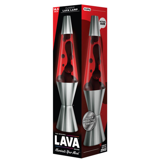 14.5″ Lava Lamp Chrome Plated Crimson - US 7767