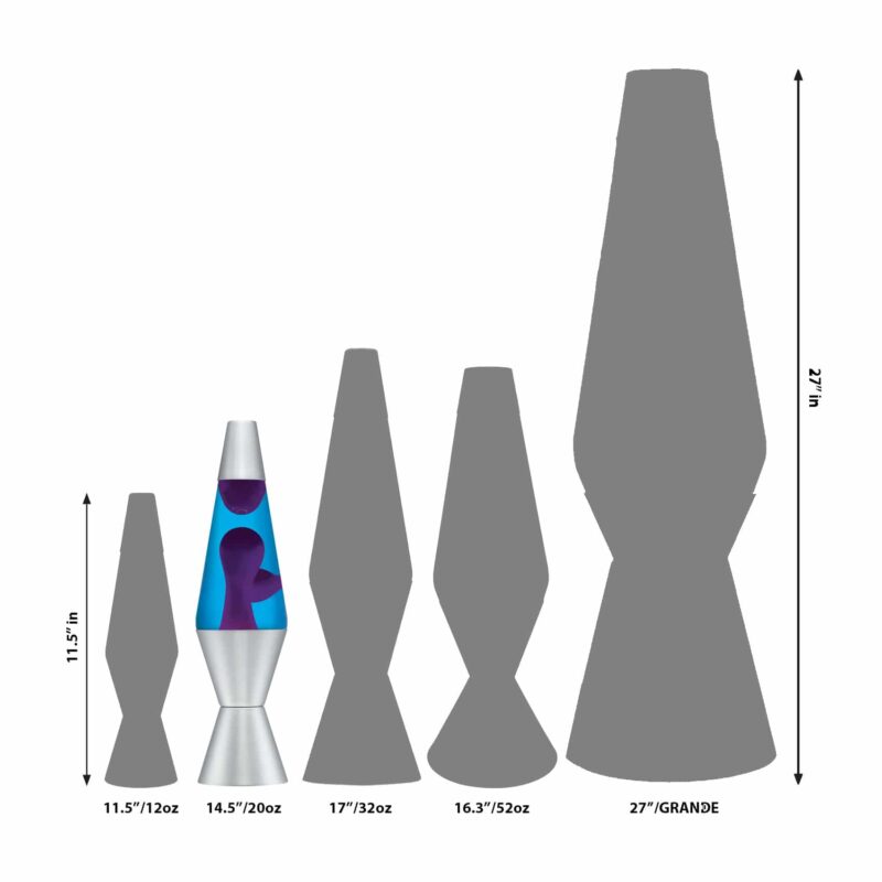 14.5″ LAVA Lamp – Purple/Blue/Silver - US 5612