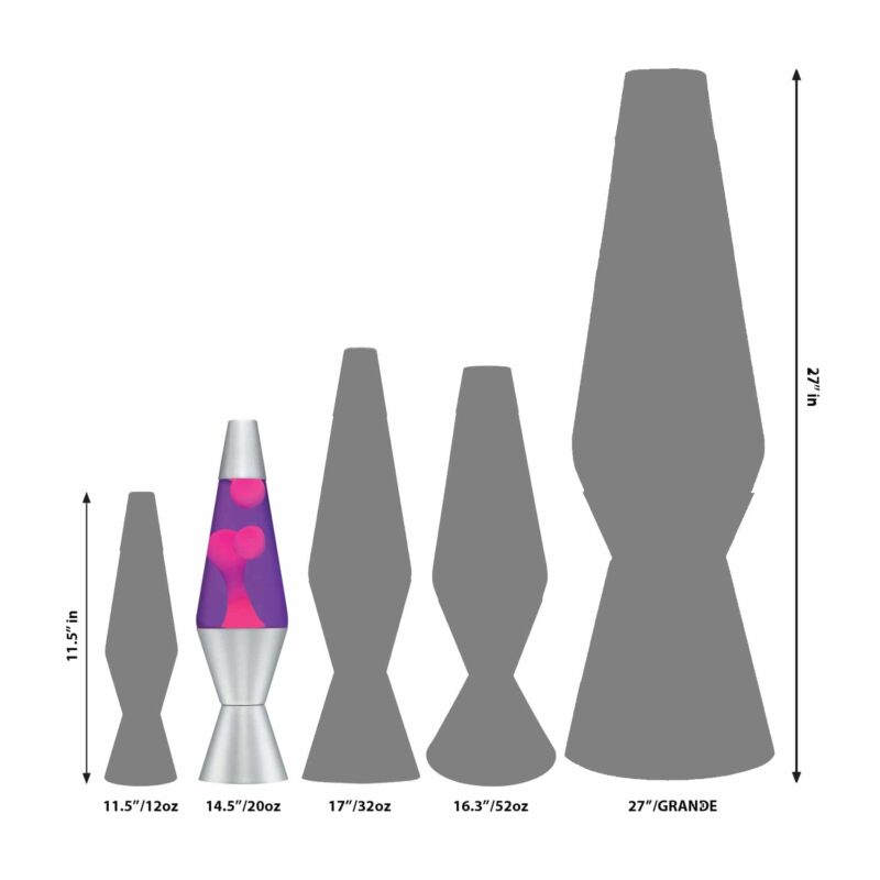 14.5” LAVA Lamp – Pink/Purple/Silver - US 5578