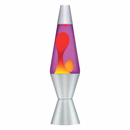 14.5” LAVA Lamp – Yellow/Purple/Silver - US 9343