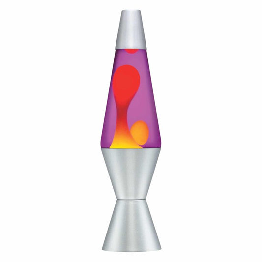 14.5” LAVA Lamp – Yellow/Purple/Silver - US 9343