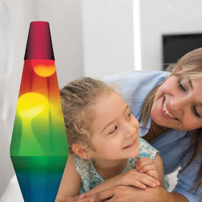 14.5” LAVA Lamp Rainbow – White/Clear/Tricolor - US 5384
