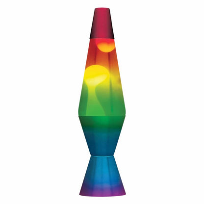 14.5” LAVA Lamp Rainbow – White/Clear/Tricolor - US 5384