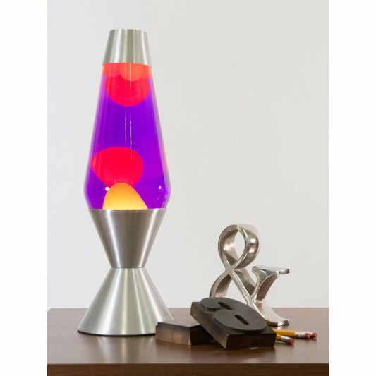 16.3″ LAVA Lamp – Yellow/Purple/Silver - US 5937
