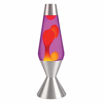 16.3″ LAVA Lamp – Yellow/Purple/Silver - US 5937
