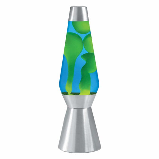 27″ LAVA Lamp Grande – Yellow/Blue/Silver - US 1165
